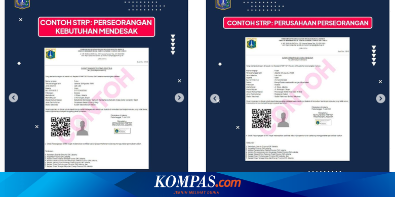 Catat Ini Cara Membuat Strp Jakarta Halaman All Kompas Com