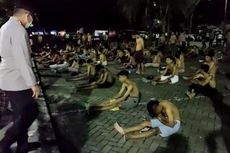 Balap Liar di Tengah Wabah Corona, Ratusan Remaja di Malang Disemprot Disinfektan