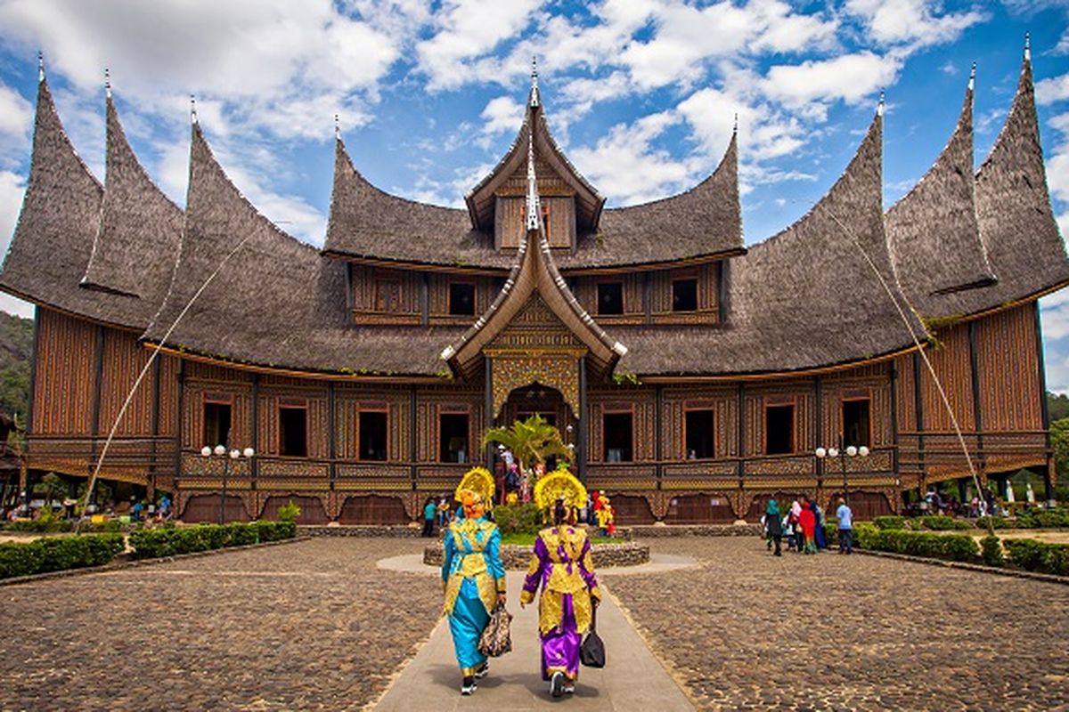 Pagaruyung palace in Tanah Datar, West Sumatra