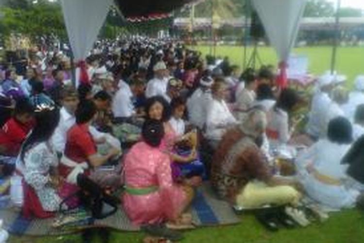 Ribuan umat Hindu hadiri acara Tawur Kasanga di kompleks Candi Prambanan