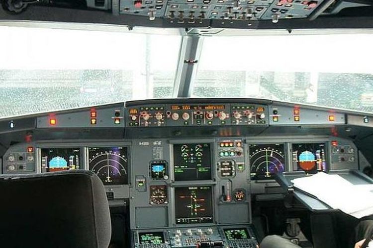 Ilustrasi: Kokpit Airbus A320 .