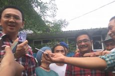 Ke Gang Potlot, Ahok-Djarot Makan-makan dan Dapat Kartu Slankers