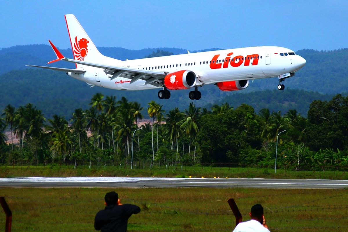 Ilustrasi pesawat Lion Air.