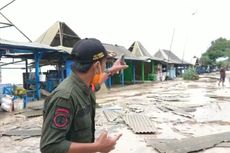 Hujan deras dan Angin, Puluhan Bangunan di Pantai Sepanjang Gunungkidul Rusak