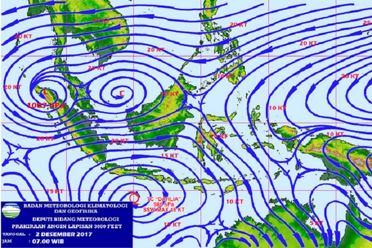 Bibit siklon tropis 97S dan 93W