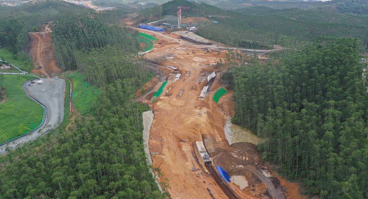 Proyek Jalan Kawasan Hankam dan Lingkar Sepaku 4 di IKN Berlanjut
