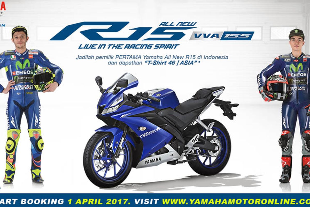 Yamaha buka pemesanan online buat All-New R15