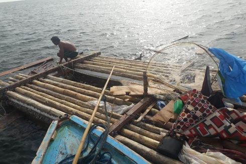 Makan Kelapa Hanyut, Penjaga Rumah Rakit yang Terseret Arus Bertahan 4 Hari di Laut, Ini Ceritanya