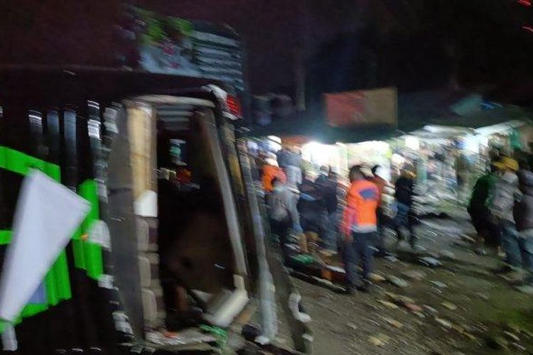 Kecelakaan maut di Ciater, Subang, Sabtu (11/5/2024) petang. 

