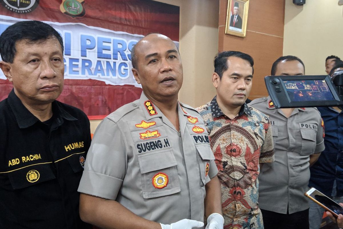 Kapolres Metro Tangerang Kota Kombes Pol Sugeng Hariyanto saat ditemui di kantornya, Jumat (7/2/2020)