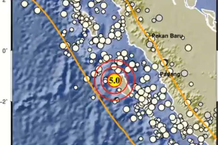 Gempa Mentawai berkekuatan M 5,0 terjadi pada Rabu (21/9/2022) pukul 5.25 WIB.