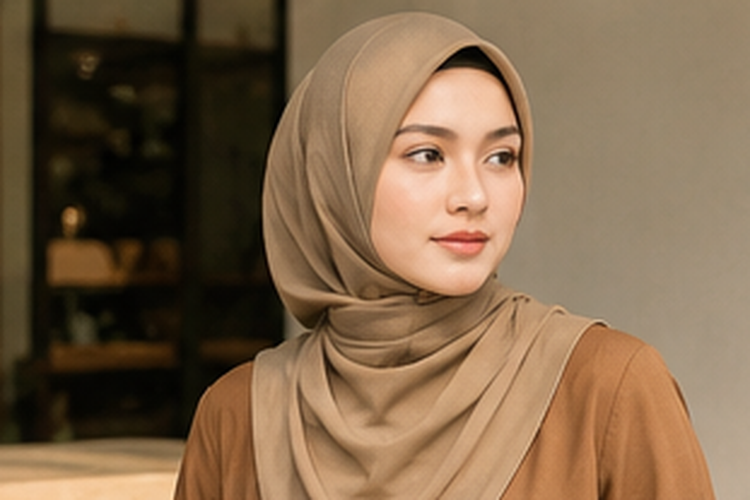 Inspirasi warna jilbab untuk baju coklat, mulai dari hitam, beige, dusty pink, hingga navy agar tampilan makin stylish dan elegan.