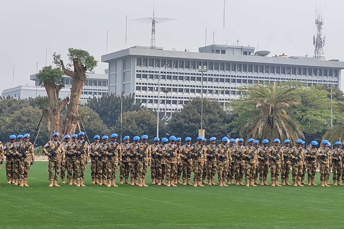 Mabes TNI Kirim 240 Personel Satgas Kizi Konga untuk Misi Perdamaian di Afrika Tengah