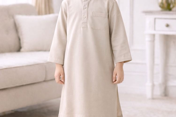Baju lebaran anak laki-laki set panjang