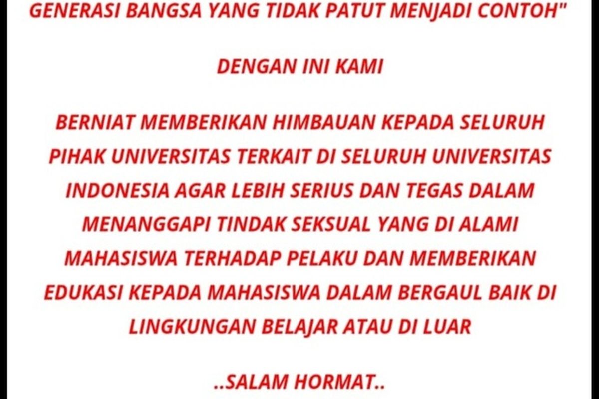 Tangkapan layar salah satu web di UGM yang diretas.