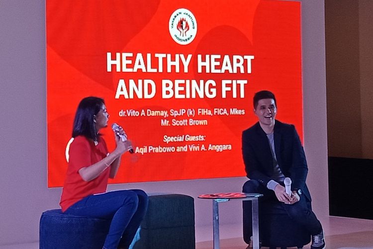 Dokter spesialis jantung dan pembuluh darah, Vito Damay dalam talkshow yang digelar Yayasan Jantung Indonesia di The Ritz-Carlton Jakarta, Jumat (3/8/2018). 