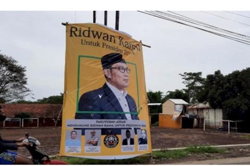 Baliho Dukungan Ridwan Kamil Jadi Capres Muncul di Garut