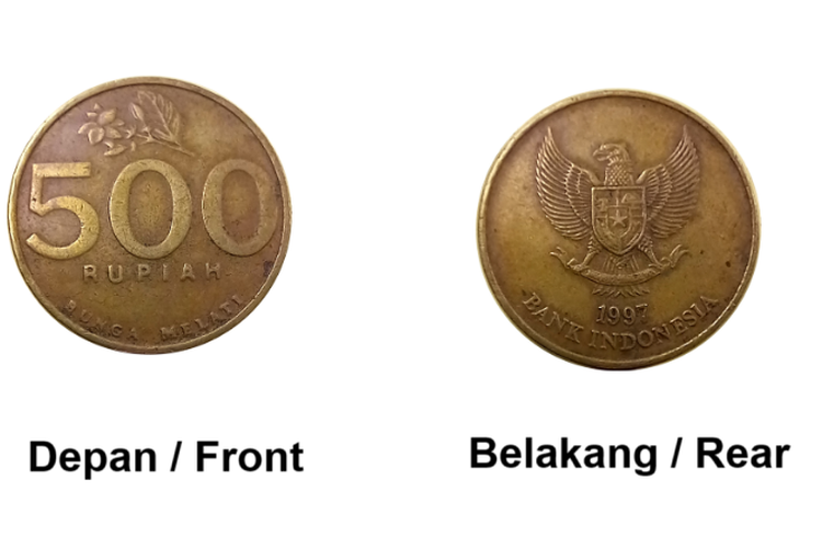 Uang logam Rp 500 TE 1997