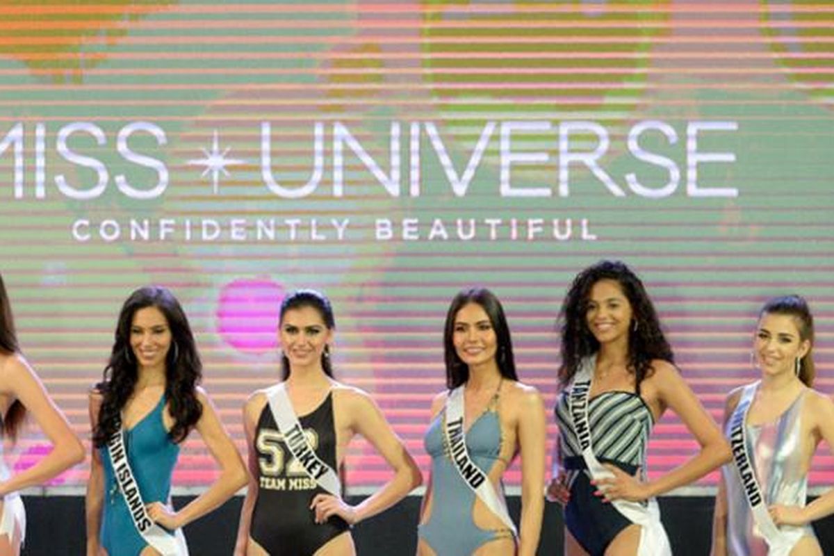 Kontestan Miss Universe 2016 dalam sesi penilaian bikini