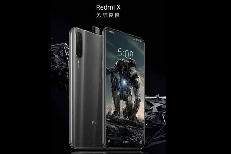 Poster ponsel flagship Redmi yang sebelumnya diduga bernama Redmi X