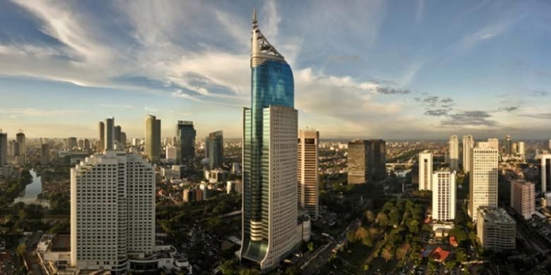 Salah satu sudut Jakarta. Pertumbuhan ekonomi Indonesia sepanjang tahun 2015 mengalami perlambatan.