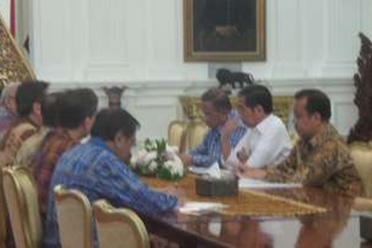 Presiden Joko Widodo saat menerima Gabungan Perusahaan Karet Indonesia di Istana Negara, Jumat (24/6/2016).