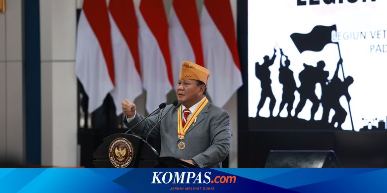 Prabowo Subianto Dianugerahi Bintang Legiun Veteran RI