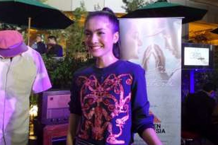 Rania Putri di XXI Epicentrum, Jakarta Selatan, Senin (11/4/2016) malam 