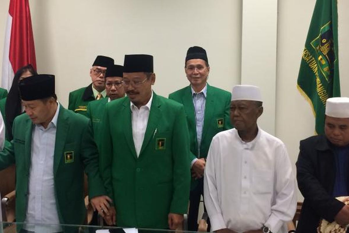 Ketua Umum PPP Muktamar Jakarta, Djan Faridz di Kantor PPP, Jakarta, Senin (20/2/2017).