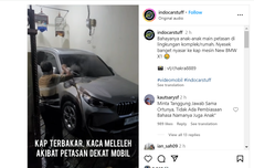 Viral, Mobil BMW X1 Terbakar karena Petasan