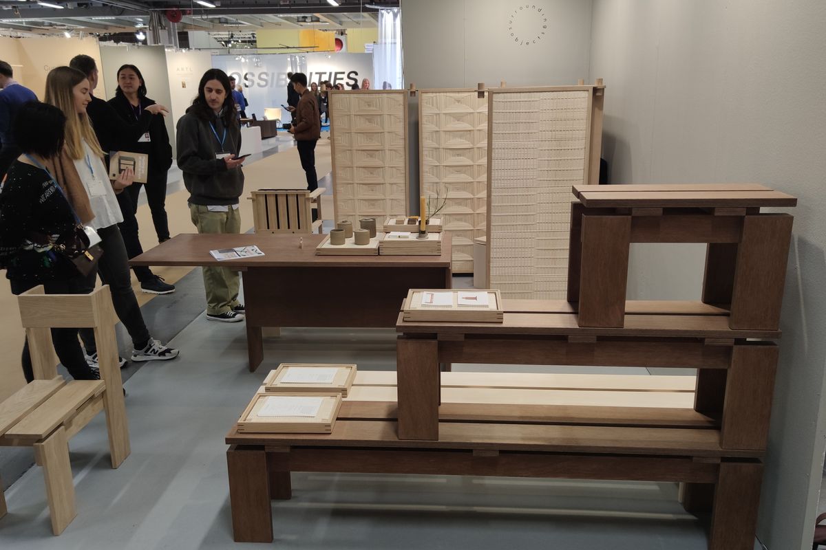 Surrounding Objects, produk furnitur karya Stephanie Getty, arsitek asal Jakarta, di Stockholm Design Week 2020, Selasa (11/2/2020). 