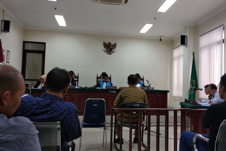 Sidang lanjutan sengketa Sekda Kota  Bandung di PTUN Bandung, Senin (26/8/2019).