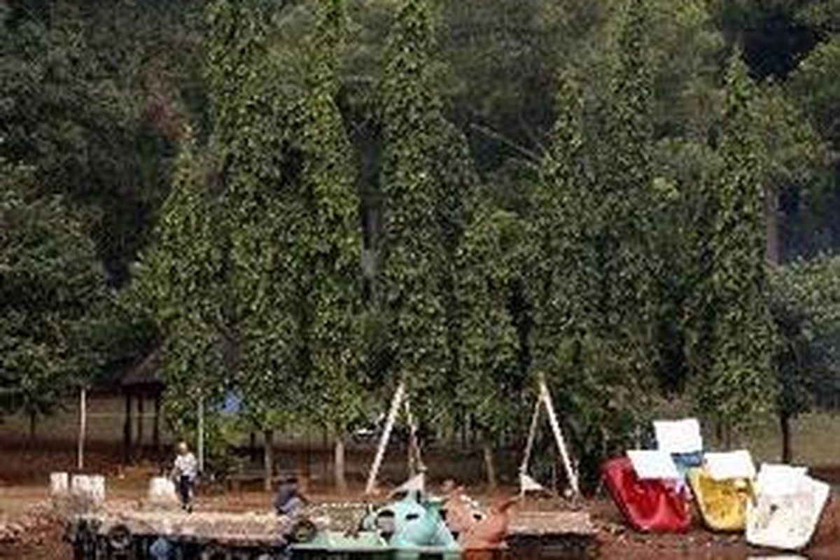 Kawasan danau Bumi Perkemahan dan Graha Wisata Pramuka Cibubur di Jakarta Timur merupakan bagian dari kawasan yang akan dialihfungsikan sebagai Sentra Usaha Buperta.