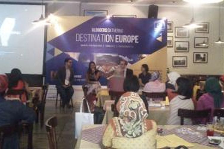 Travel Blogger Gathering, salah satu rangkaian program Destination Europe 2014, Senin (6/10/2014)
