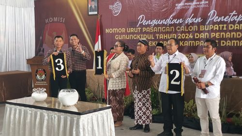 Ini Nomor Urut Pilkada 2024 Gunungkidul