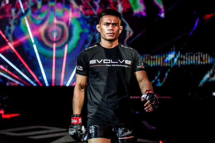 Eko Roni Saputra saat laga MMA di ONE: BATTLEGROUND II pada 13 Agustus lalu.