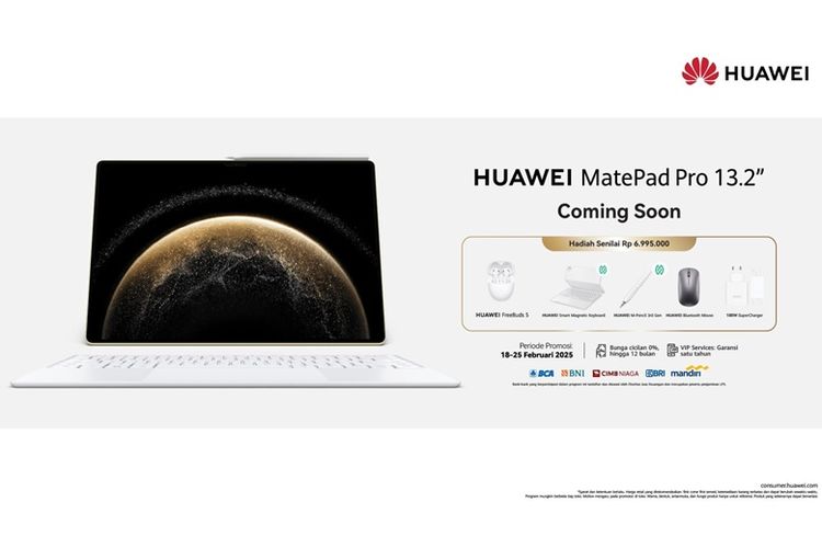 HUAWEI MatePad Pro 13.2 segera hadir di Indonesia dengan berbagai penawaran menarik. 