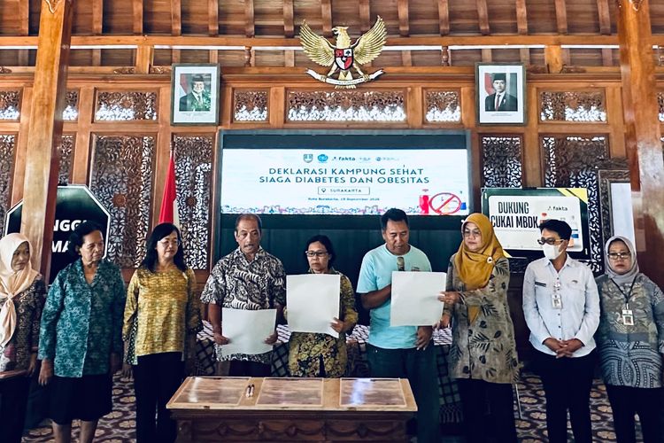 3 Kampung di Solo Deklarasi Jadi Kampung Sehat Siaga Diabetes dan Obesitas, Warganya Janji Jalani 4 Hal Ini