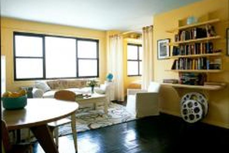 Apartemen tipe studio dapat ditata sedemikian rupa sehingga menjadi lebih lapang, bersih, dan gaya.