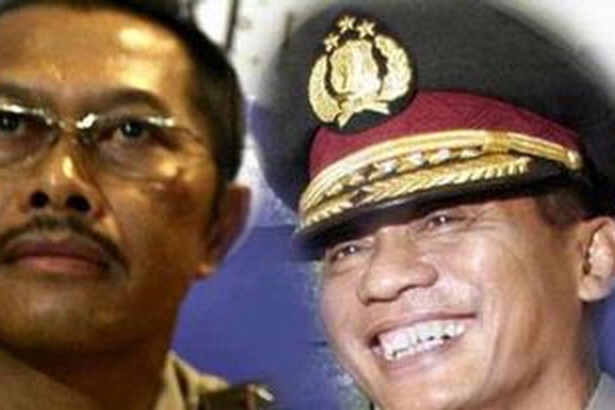 Komjen Nanan Soekarna (kiri) dan Irjen Imam Sudjarwo