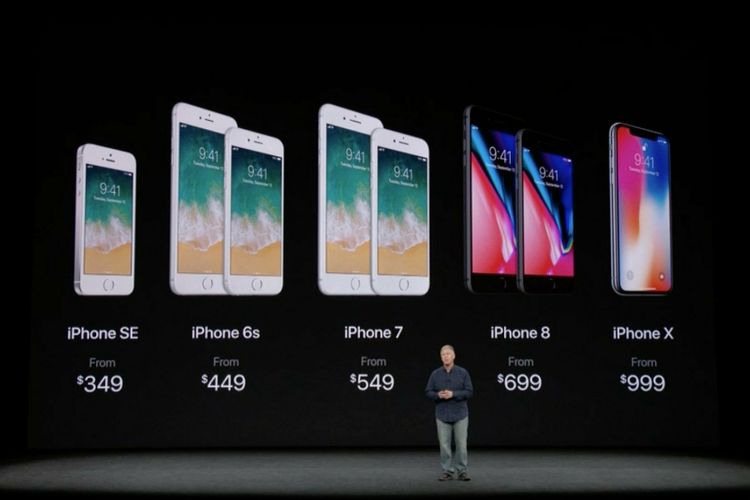 Harga baru seri iPhone, setelah Apple merilis iPhone 8 dan iPhone X.