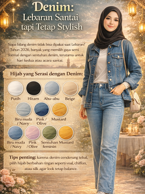 Denim Lebaran Santai tapi Tetap Stylish