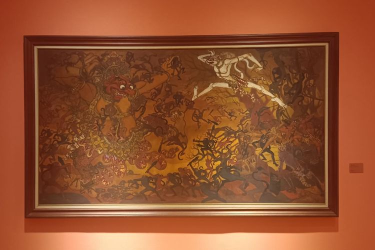 Lukisan Hanoman Duta karya Djoni Trisno