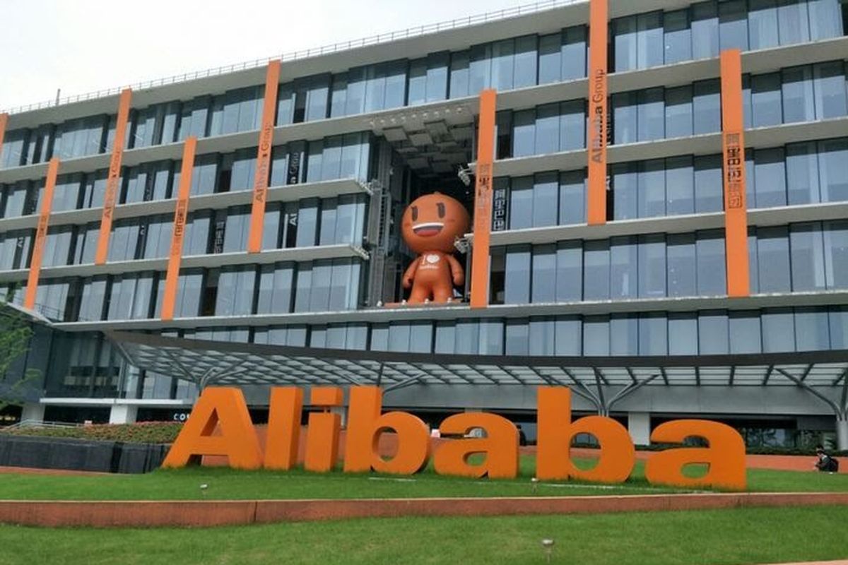 Kantor Alibaba di Hangzhou, China.
