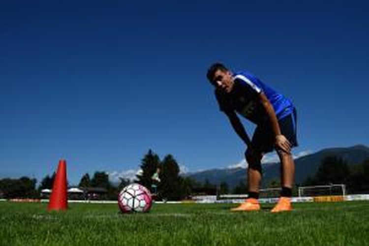 Mateo Kovacic menjalani sesi latihan bersama Inter Milan.