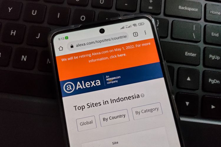 Alexa.com, situs pemeringkat website di dunia bakal ditutup pada 1 Mei 2022.