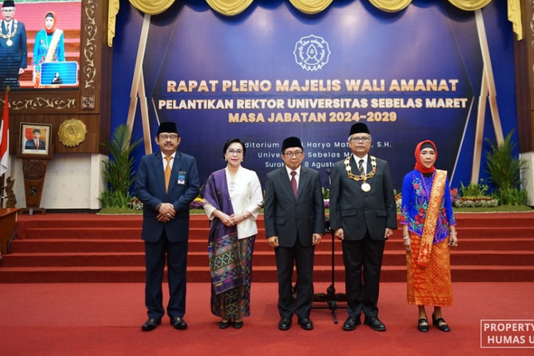 Prof. Hartono Dilantik sebagai Rektor UNS Masa Jabatan 2024-2029