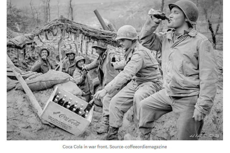Konsumsi Coca Cola saat Perang Dunia II