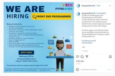 Besok Terakhir, Lowongan Kerja Programmer di BKN Bagi Lulusan S1