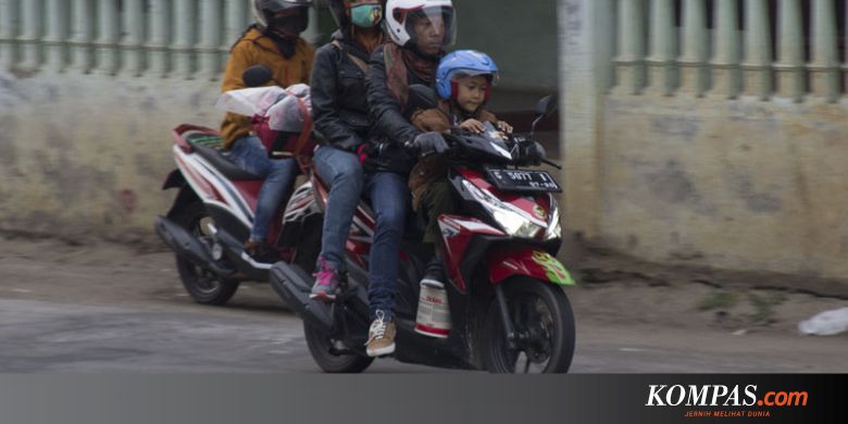 Bahaya, Jangan Bonceng Anak di Jok Depan Motor